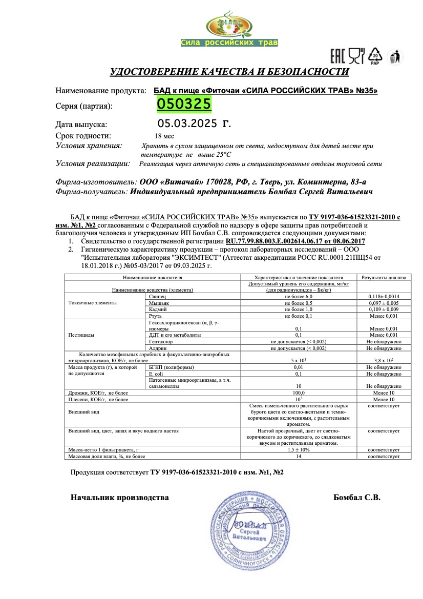 Паспорт №032025